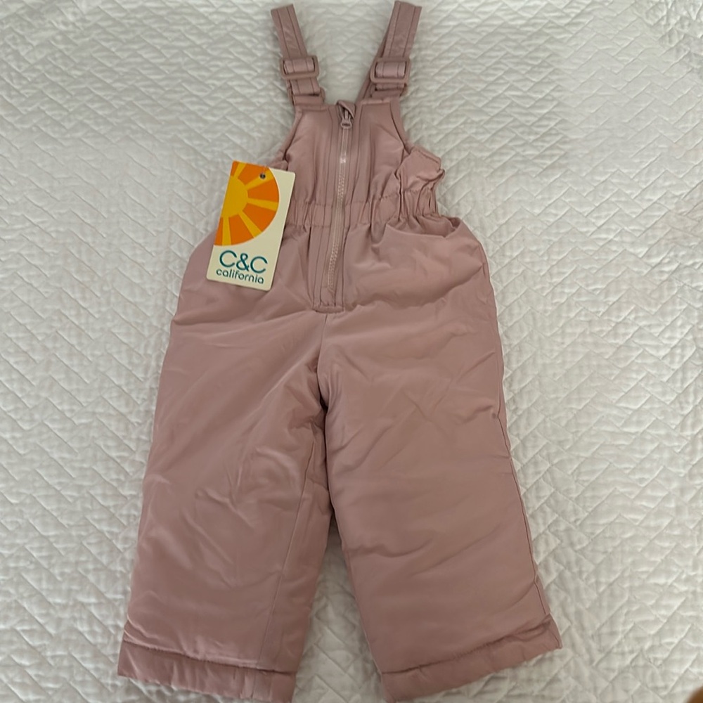 Brand new snow bib pink